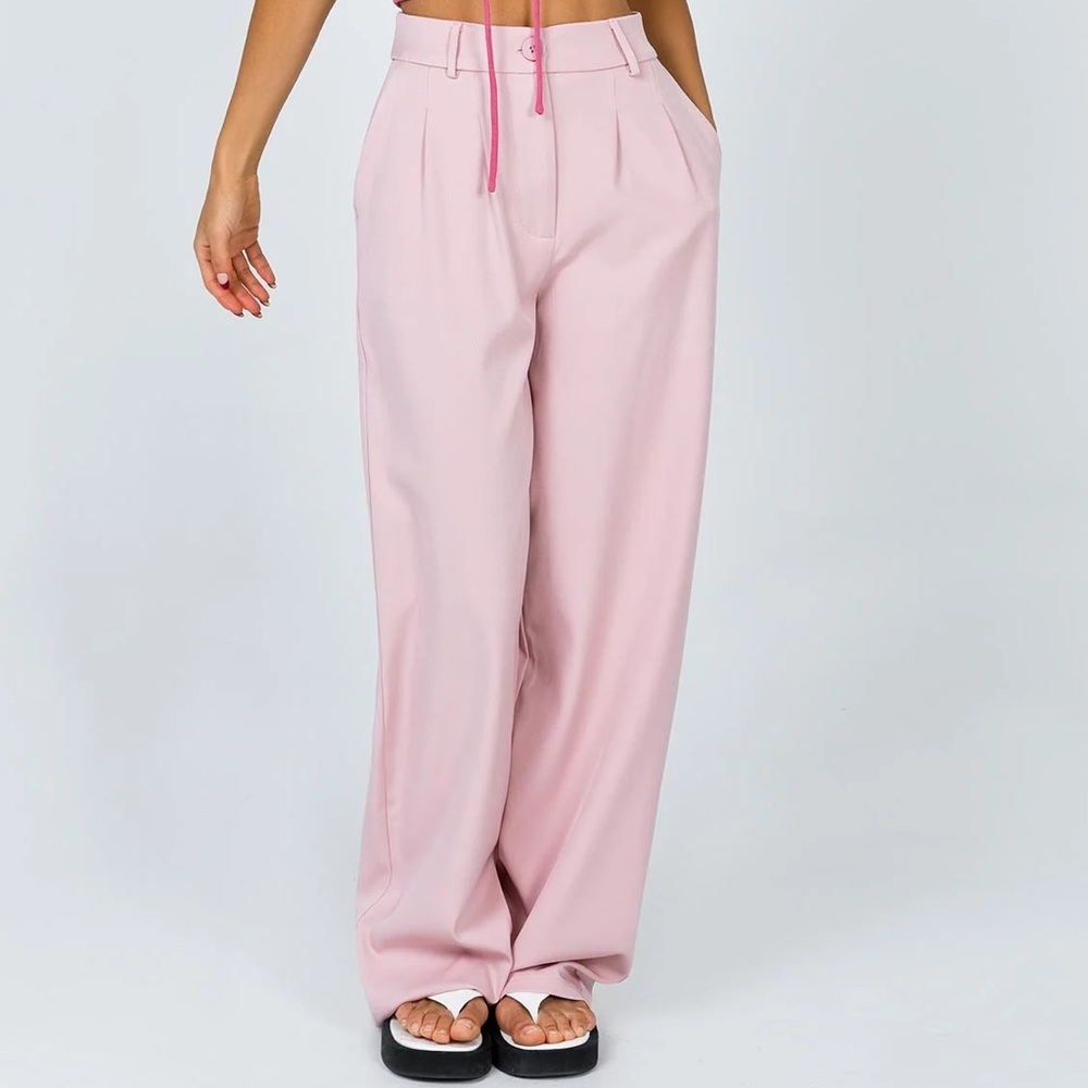 Princess Polly Pink Wide-Leg Trousers